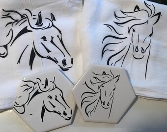 Personalized Towels and Coasters