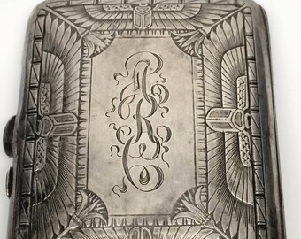 Scarab Purse Sterling Egyptian Revival Art Deco
