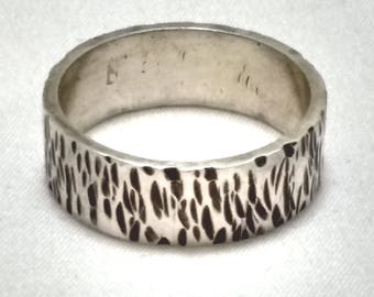Textured Sterling Silver Ring