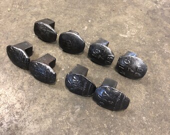 Railroad spike cabinet/drawer pulls