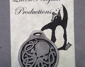 Elegant Aged Pewter Cthulhu keychain