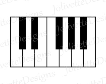 Piano, Piano Keys, Notes, Music, Keyboard Clip Art, Clipart, Design, Svg Files, Png Files, Eps, Dxf, Pdf Files, Silhouette, Cricut, Cut File