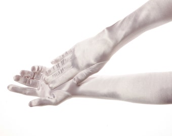 Long Wedding Gloves Long Bridal Gloves White Wedding Gloves White Bridal Gloves Satin Gloves Bridal Accessories Evening Gloves Opera Gloves