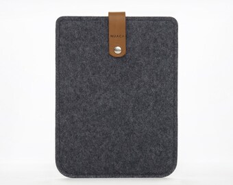 Kindle Paperwhite Case - Ereader Amazon Kindle Cover - Felt and Leather Case for the Kindle Paperwhite - Kindle Amazon Cover - Grey Felt