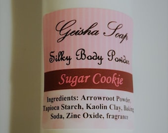 Sugar Cookie Silky Dusting Powder - Body Powder - Talc Free - Cornstarch Free