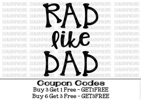 Download Rad like Dad svg Rad svg Baby svg PNG files Svg files for