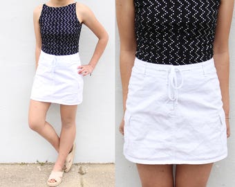 White Drawstring Skirt