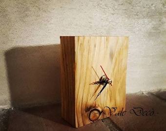 Wooden desk clock-rustic-modern Design