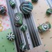 Green Clay Beads Exotic Ceramic Beads Ethnic Bohemian Carved Beads Natural Earthy Bead Pendants Exotic Unique Summer Colorful Tribal Beads