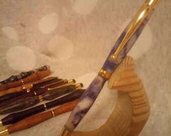 Acrylic pen//hand turned pen//stylus pen//slimline pen