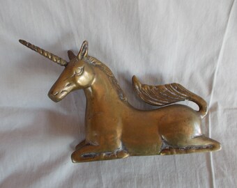 Vintage Brass Unicorn