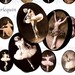 Ballerinas Vintage Style Cabochon Digital Printable Set of 20 for Jewelry, ATC, Charms, Magnets, Scrapbooks, Cards