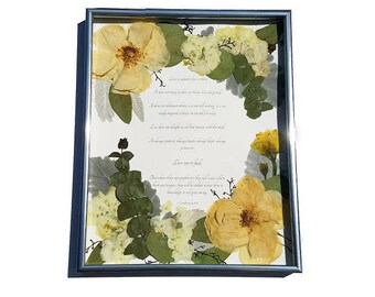 Wedding Flower Preservation - Real Pressed Flower Anniversary Gift - Bouquet Preservation