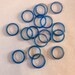 Beautiful Blue onyx Gemstone Rings , Size 6 , 7 approximately. 3 mm thickness, Can be used for Various styling jewelry.