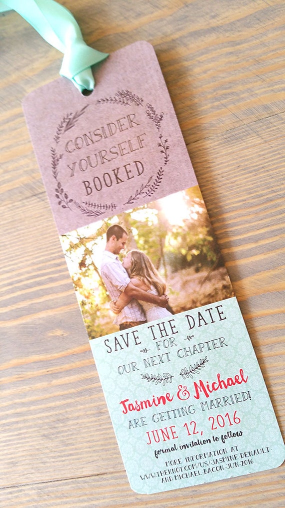 Bookmark Wedding Invitations 6