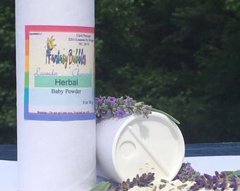 Herbal Baby Powder, Shoe powder, Cloth diaper safe baby powder, chamomile baby powder, lavender baby powder, All natural baby powder