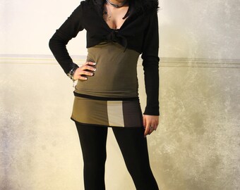 khaki short skirt 'Emi-Zion' underground clothing