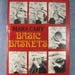 Basic Baskets by Mara Cary, vintage HC book, how to weave baskets, instructional book, how to make a twined basket, basket weaving book