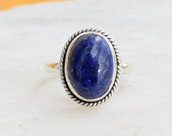 Lapis Lazuli Ring, Lapis Lazuli Ring, Silver Ring,Sterling Silver Ring