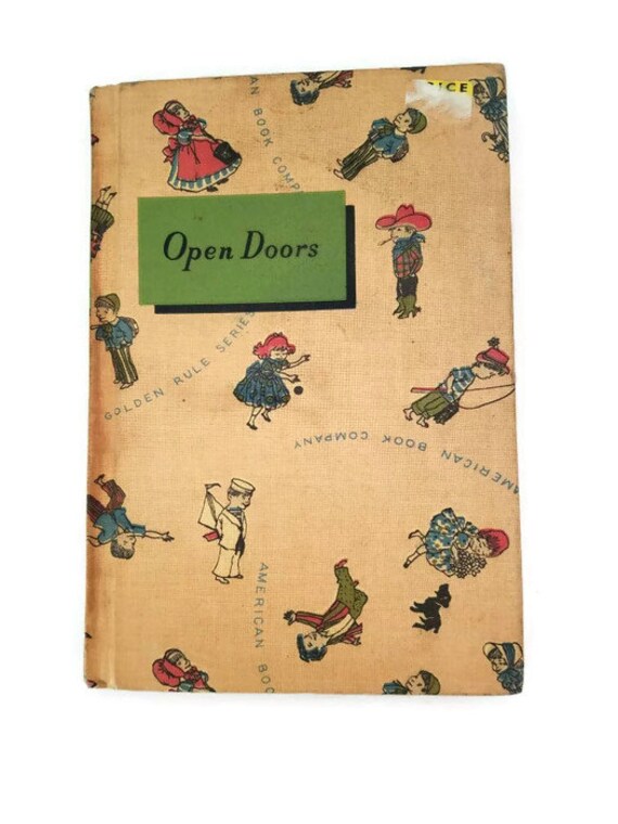 Open Doors Vintage Children's Book Learn to Read Book