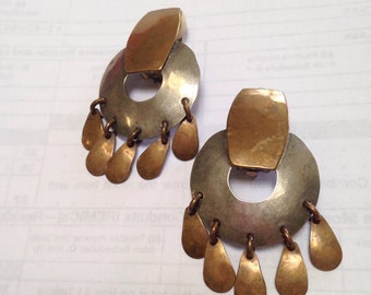 Marjorie Baer of San Francisco Earrings Modern Industrial Mixed Metals