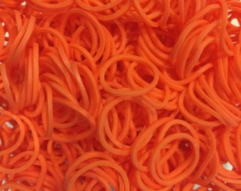 Orange Bands ** Rainbow Loom Bands Refill. 600 bands & c-clips. Guaranteed authentic. Latex-free.