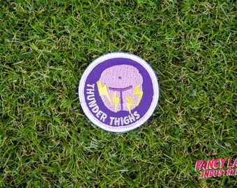 Thunder Thighs - Girth Guides patch for fat activists, Plus Size, Chubby Thighs, Fat Activism, Fat Acceptance, Fat Liberation, Body Positive