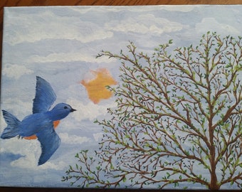 Spring Bluebird of Happiness