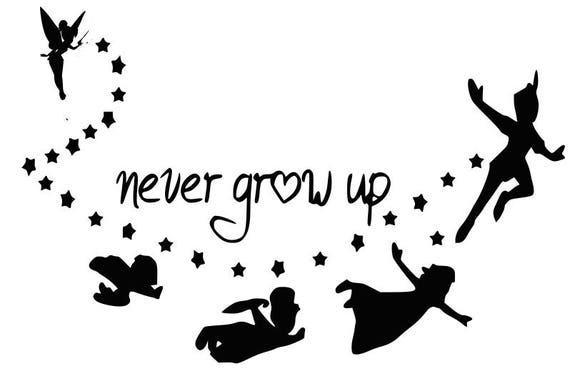 Download SVG, disney, peter pan, never grow up, peter pan quote ...