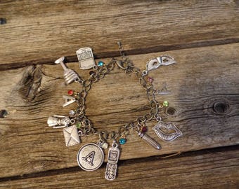 Pretty Little Liars Inspired Charm Bracelet