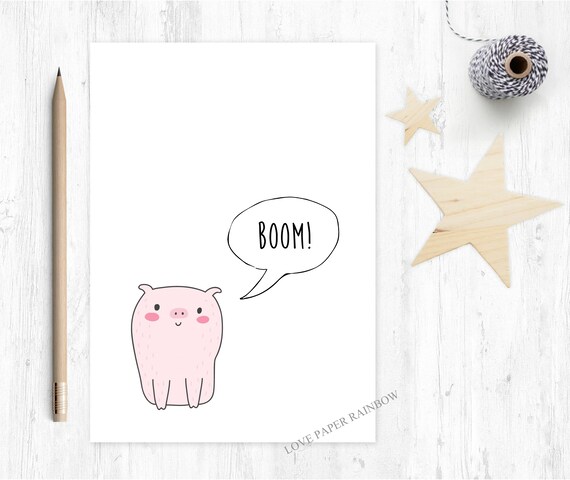 graduation card funny congrats card well done greeting card pass driving test congratulations card boom kids love paper rainbow pig