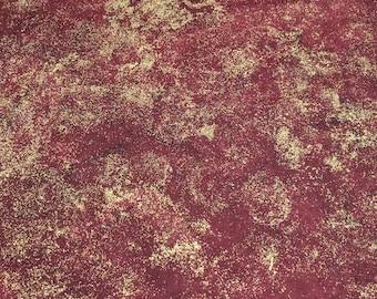 Stonehenge Starry Night 2-Cherry Red-Cotton Fabric Designed by Deborah Edwards for Northcott Studios