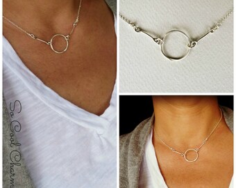 Silver KARMA Necklace, Infinity silver necklace, handmade karma necklace