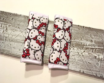 Toddler / Infant Padded Seat Belt Cover Set ~ Hello Kitty
