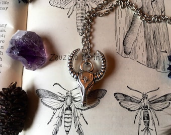 Ram Sheep Aries Silver Style Necklace