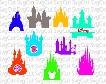 Princess Castle SVG, Disney Castle files, cricut Castle, Castle svg file, Clip Art Castle, Castle cut file, silhouette file DXF castle