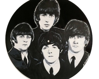 The Beatles Vinyl Painting