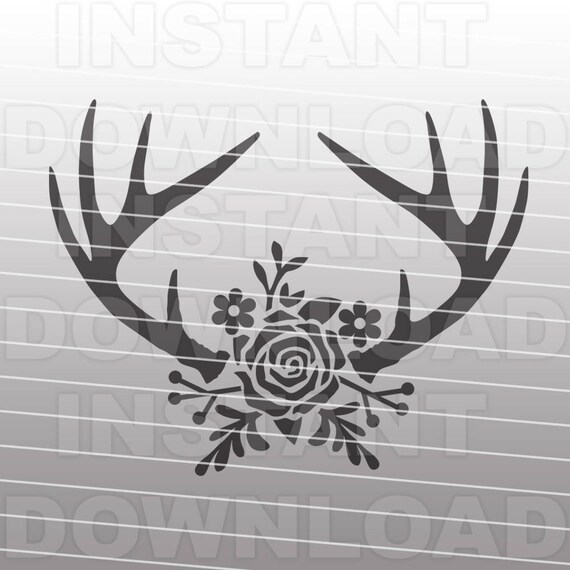 Free Free 58 Floral Antler Svg SVG PNG EPS DXF File