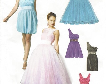 Create It! Womens Evening Gown, Prom Dress or Bridesmaid Strapless McCalls Sewing Pattern M6466 Size 10 12 14 16 18 Bust 32 1/2 to 40 FF
