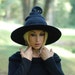 Witch hat wizard hat black felted hat from wool Halloween costume witch costume larp hat cosplay CUSTOM MADE choose your own colors