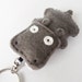 plush hippo keychain