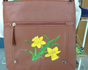 Sign, Hand painted daffodil design