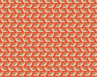 Gentle Forest Orange Snails by Tea & Sympathy for Studio E