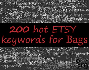 200 Keywords and Tags for Bags, 200 SEO keywords BAGS, Bags Keywords, Bags Tags