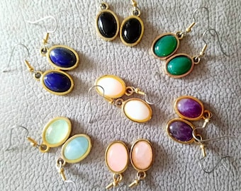 Dangle earrings. "Gemstones Drops"