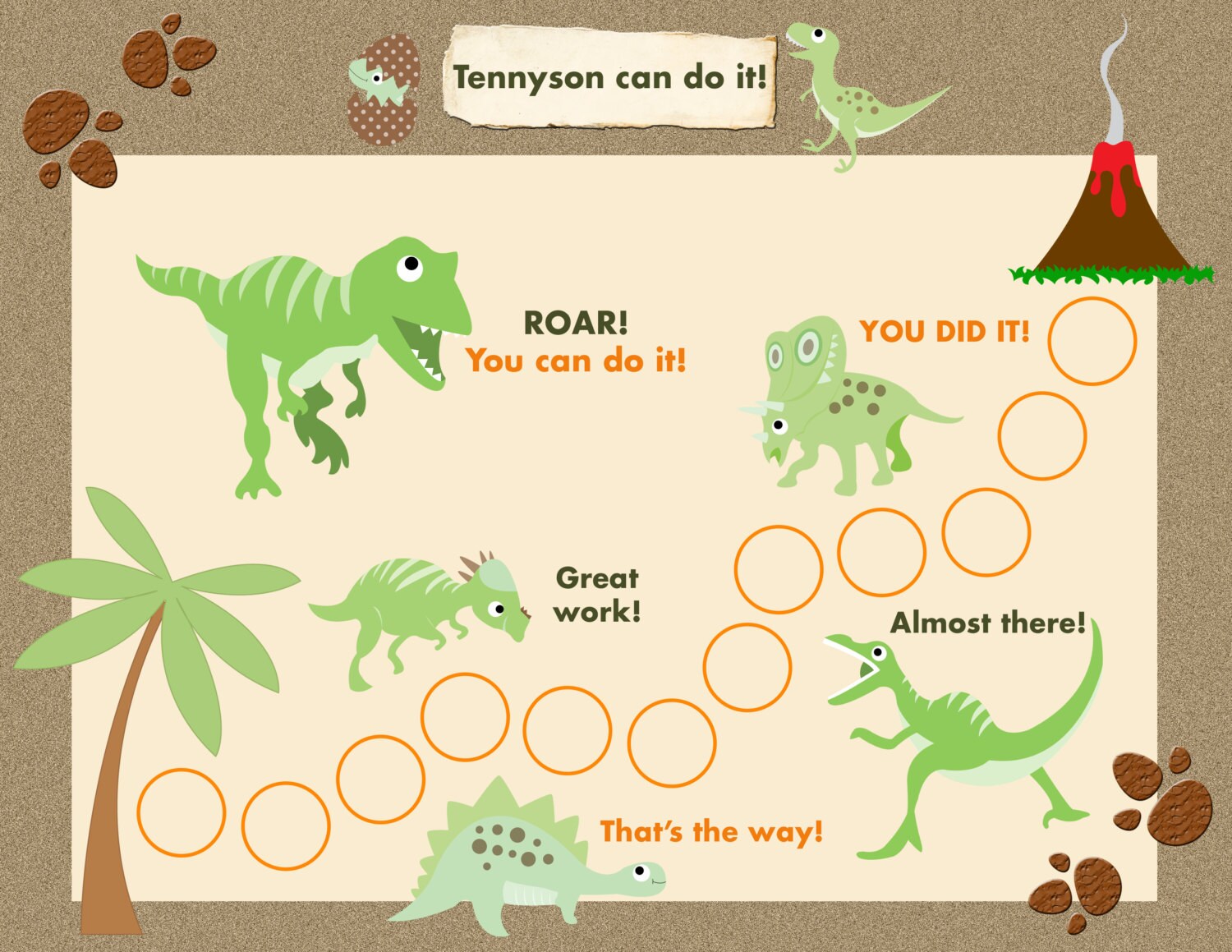 printable reward chart for children personalized dinosaur race car incentive chart