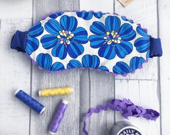 Eyemask Retro Floral Fabric
