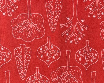 Trollskog Red by Tidöblomma Fabrics (Germany) - Cotton Lycra Jersey