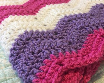 Crochet Chevron Baby Blanket