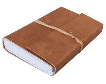Raw Leather Bound Journal